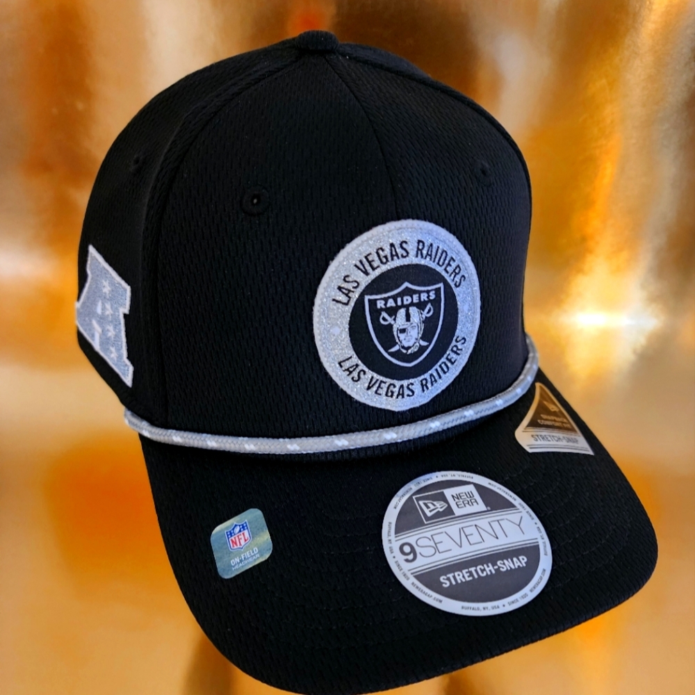 Las Vegas Raiders New Era 2024 NFL Sideline Men's 9SEVENTY Stretch-Snap Hat